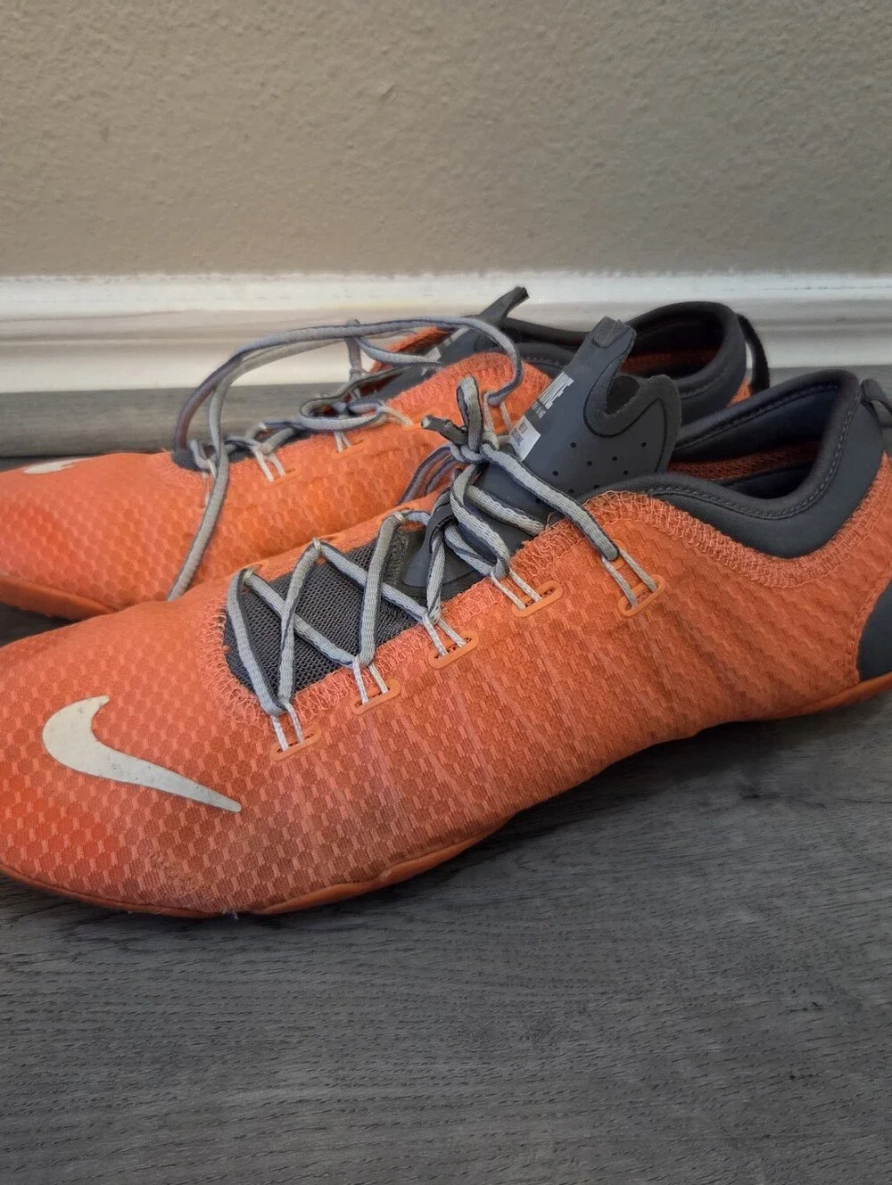 Women's Nike Free Cross Bionic 1.0 Spikeless Orange Track Shoes 641530-801 US 9 - Picture 4 of 13